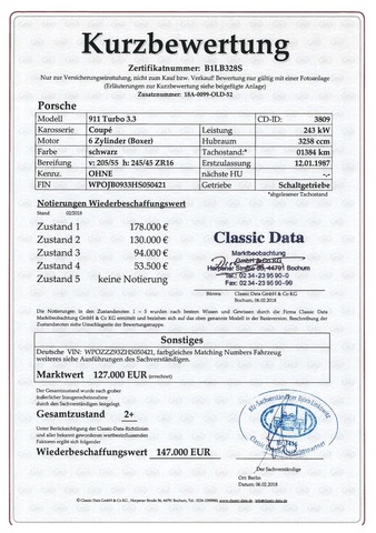 Porsche 930 911 TURBO WLS Classic Data 2+ VERKAUFT! (Bild 15)