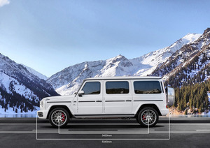 KLASSEN Mercedes-Benz G-Class VIP. G 500 Armored Vehicles - Stretched cars. MGR_1355_+580mm_EN