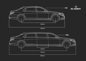 KLASSEN Mercedes-Benz MAYBACH VIP. S 650 State Limousine Armored VIP Car. MMR_1365